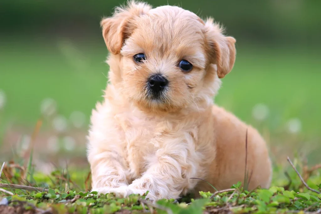 straight hair poodle puppy