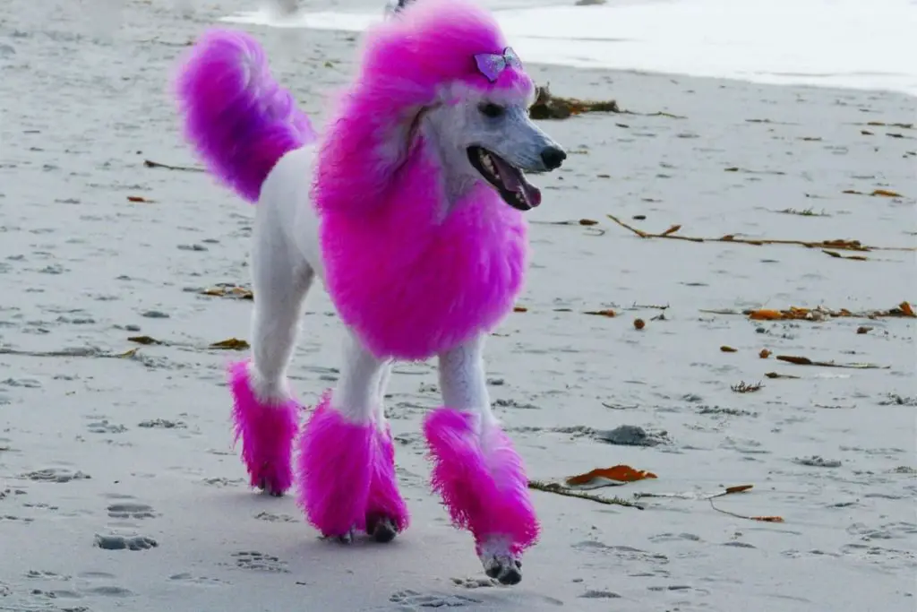 poodles with dyed hair